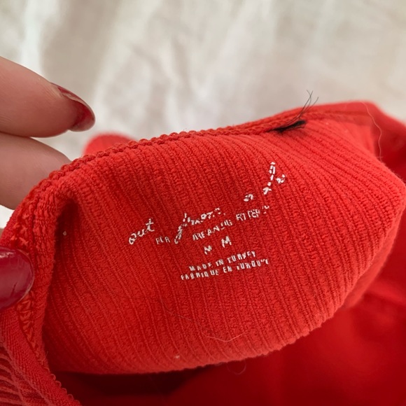 Out From Under Red Halter Top - Picture 3 of 3